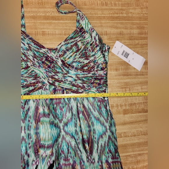 Bethany Abstract Print Sleeveless A-line Dress, Sage Green, size M - Picture 7 of 10